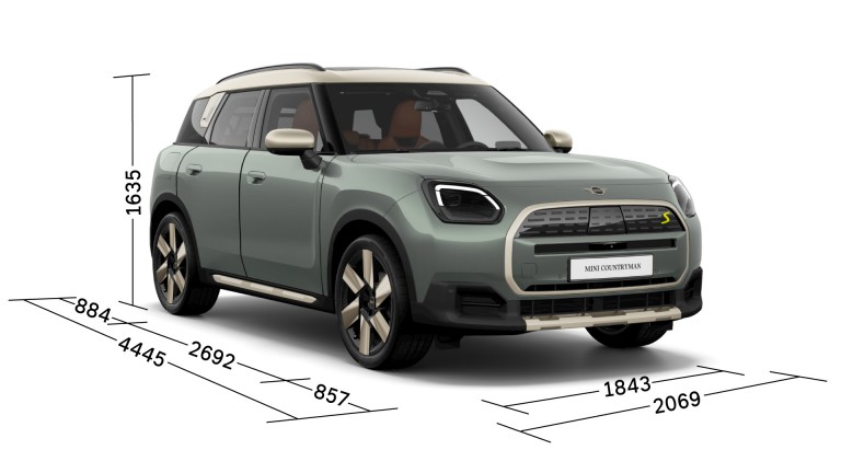 All-electric MINI Countryman - three quarters – dimensions